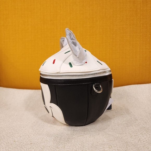 Loungefly Disney Mickey Mouse Hot Cocoa Mug Face Holiday Crossbody Bag NEW - Picture 5 of 12